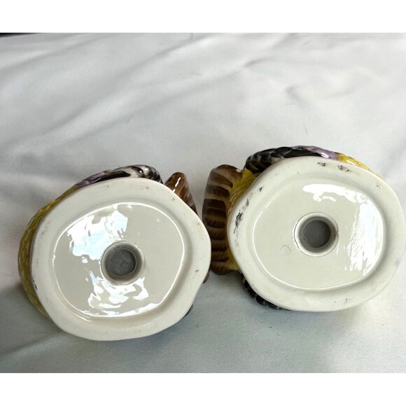 Ceramic Turkey Salt & Pepper Shakers Vintage Holiday Thanksgiving Autumn Festive - Picture 7 of 12